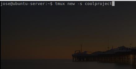 Starting a new tmux session