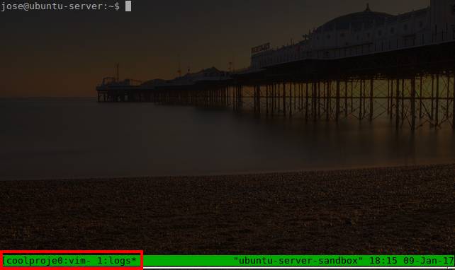 Showing the bottom status bar in Tmux